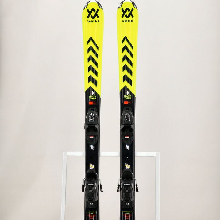 Παιδικά χιονοδρομικά σκι Völkl Racetiger Junior Yellow + 7.0 VMotion Jr κίτρινο/μαύρο 9
