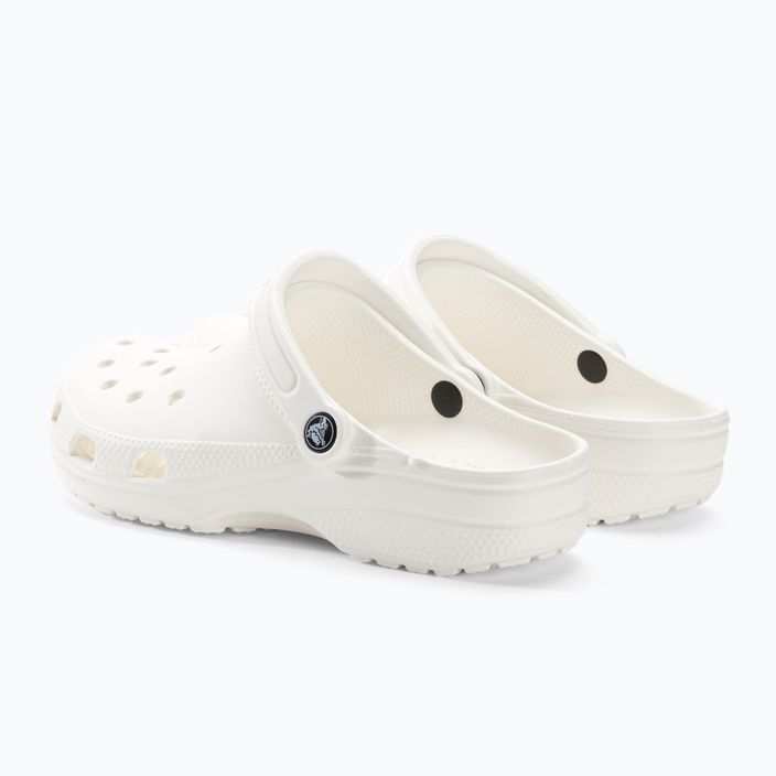 Ανδρικές σαγιονάρες Crocs Classic λευκές 4