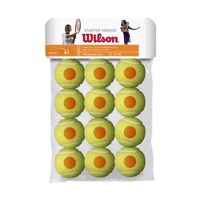 Wilson Starter Πορτοκαλί μπάλες τένις Tball 12 τεμάχια κίτρινο WRT137200 2