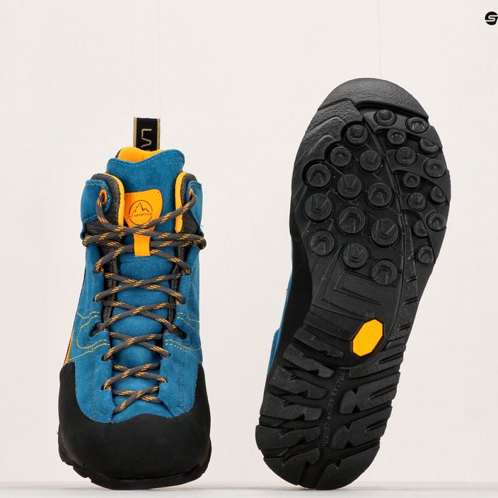 Ανδρικές μπότες πεζοπορίας La Sportiva Boulder X Mid μπλε/κίτρινο 8