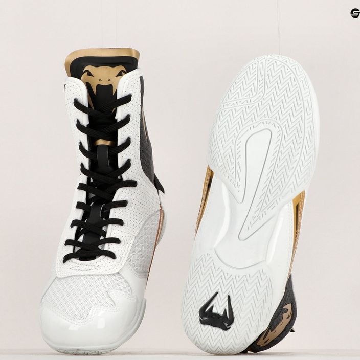 Venum Elite μπότες πυγμαχίας λευκό/μαύρο/χρυσό 18