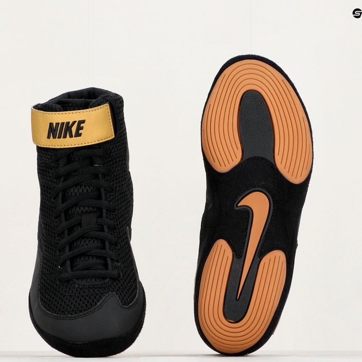 Ανδρικά παπούτσια πάλης Nike Inflict 3 Limited Edition μαύρο/χρυσό βάζο 8