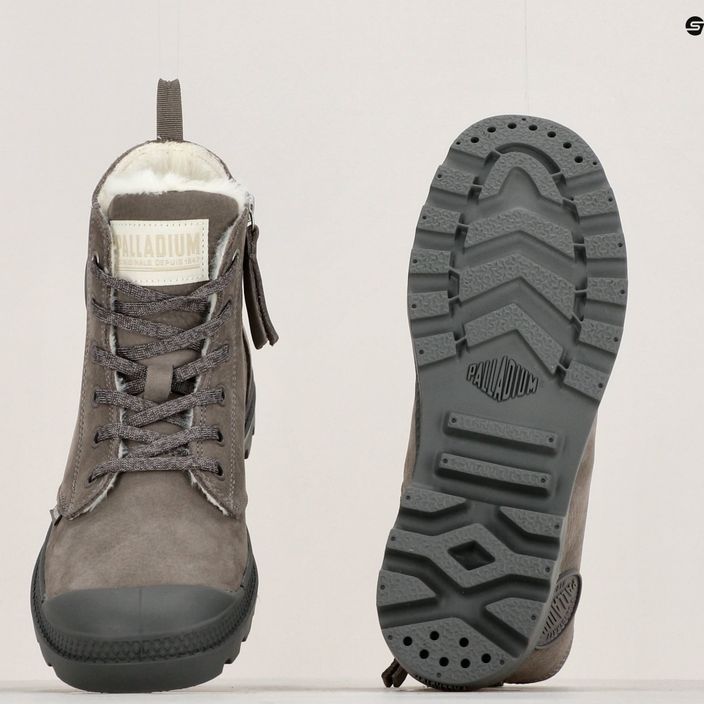 Palladium γυναικεία παπούτσια Pampa HI ZIP WL cloudburst/charcoal gray 15