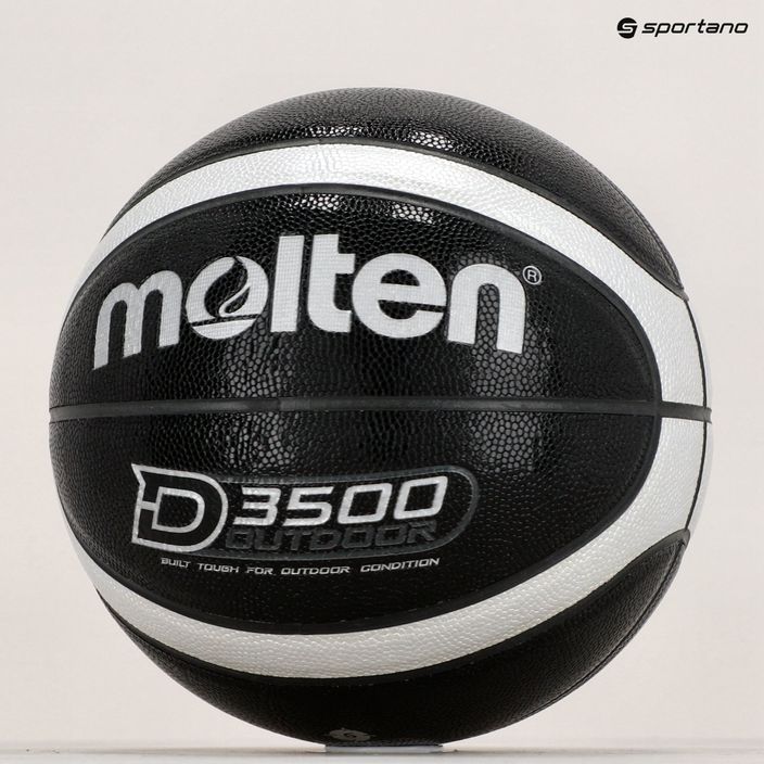 Molten basketball B6D3500-KS μαύρο/ασημί μέγεθος 6 6