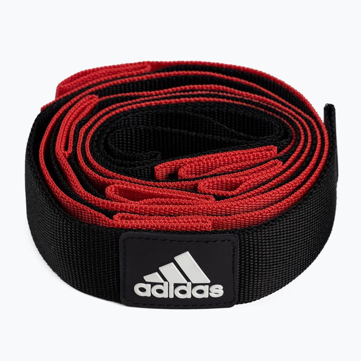 Ζώνη άσκησης Adidas μαύρη και κόκκινη ADTB-10608