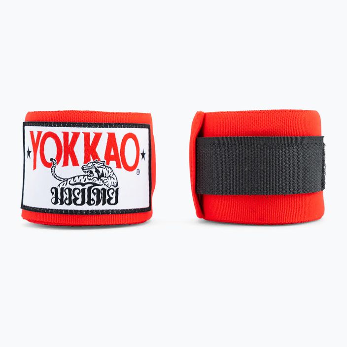 YOKKAO Premium επίδεσμοι πυγμαχίας κόκκινοι HW-2-2 3