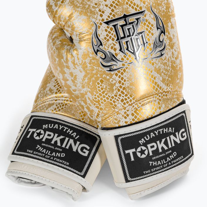 Top King Muay Thai Super Star "Air" γάντια πυγμαχίας λευκά TKBGSS 4