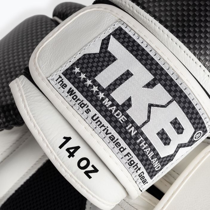Top King Muay Thai Empower Air λευκά και ασημί γάντια πυγμαχίας TKBGEM-02A-WH 5