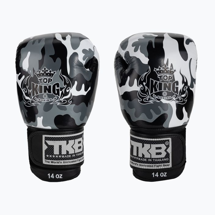 Top King Muay Thai Empower γκρι γάντια πυγμαχίας TKBGEM-03A-GY 2