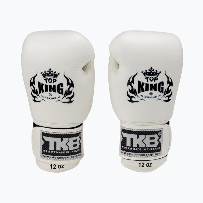 Top King Muay Thai Ultimate γάντια πυγμαχίας λευκά TKBGUV-WH 2