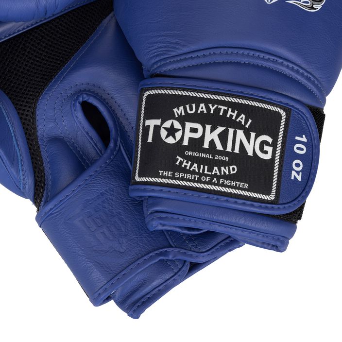 Top King Muay Thai Super Air γάντια πυγμαχίας μπλε 5
