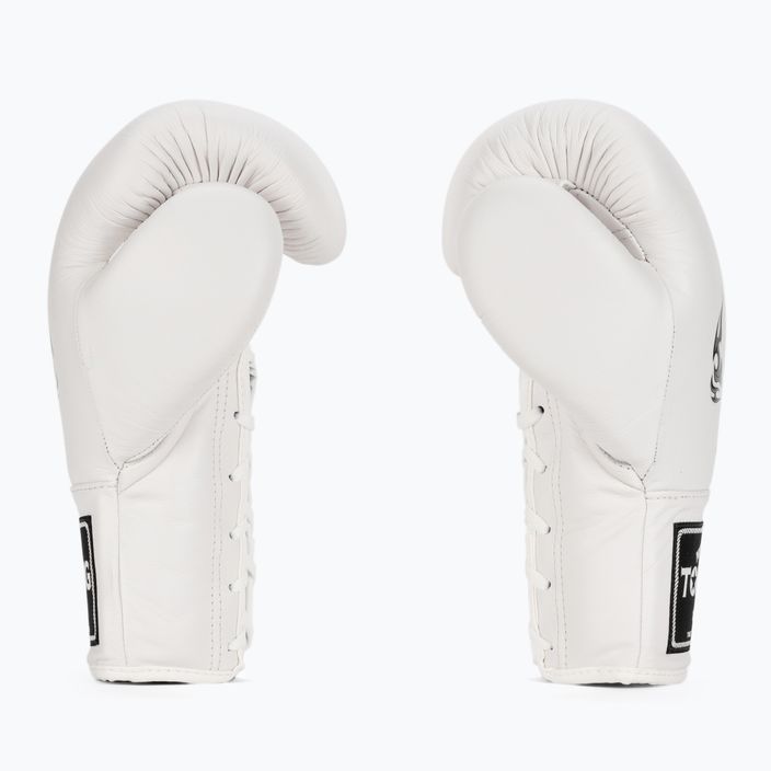 Top King Muay Thai Pro λευκά γάντια πυγμαχίας 3