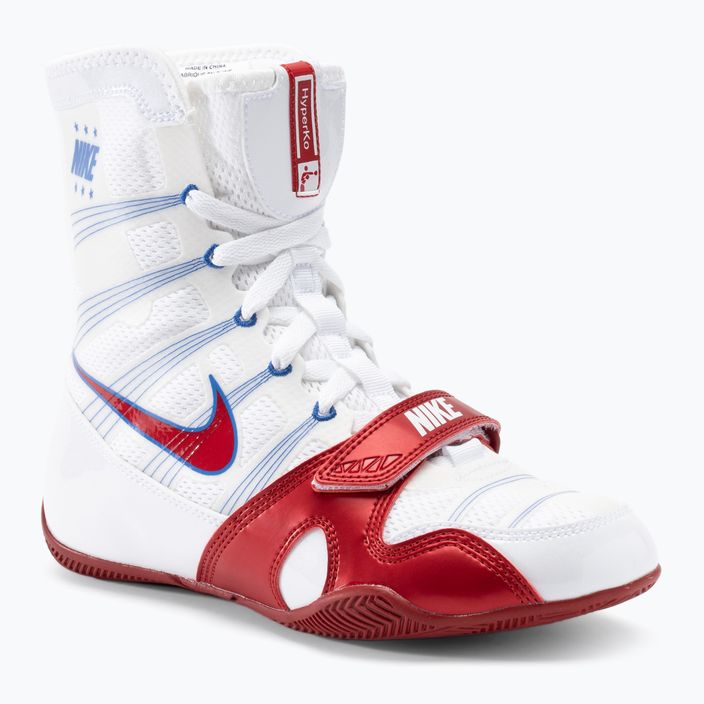 Nike Hyperko MP λευκά/κόκκινα παπούτσια πυγμαχίας