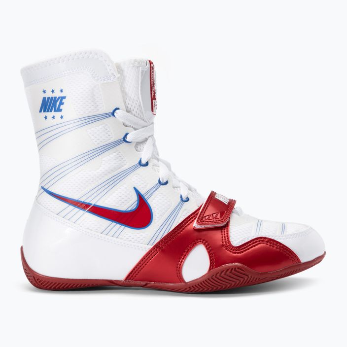 Nike Hyperko MP λευκά/κόκκινα παπούτσια πυγμαχίας 2