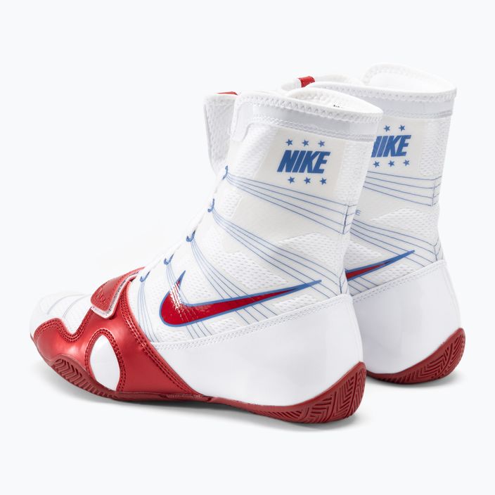 Nike Hyperko MP λευκά/κόκκινα παπούτσια πυγμαχίας 3