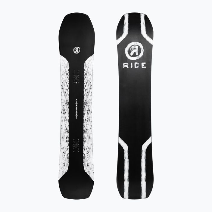 Snowboard RIDE Smokescreen μαύρο και άσπρο 12G0024