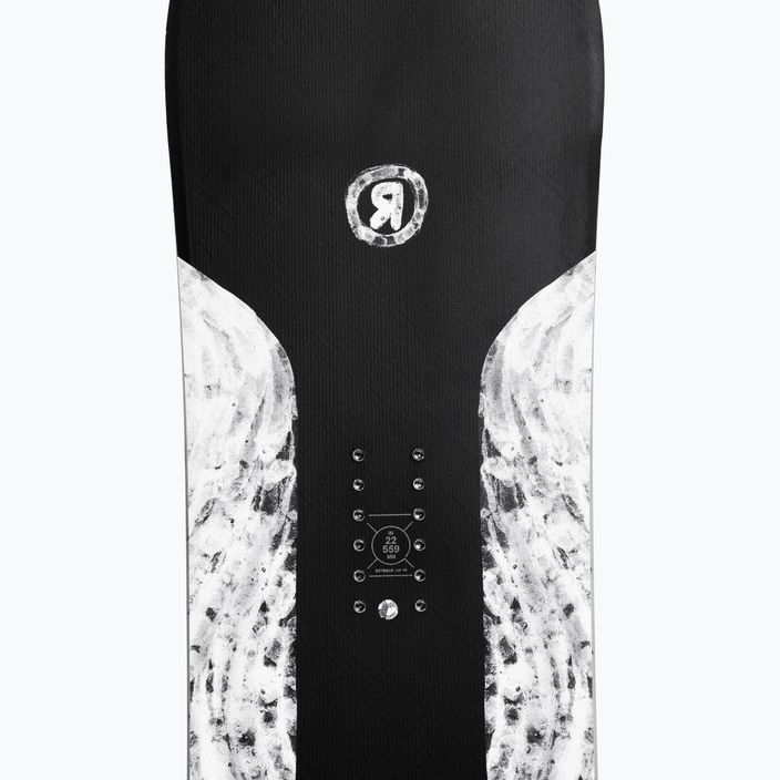 Snowboard RIDE Smokescreen μαύρο και άσπρο 12G0024 5