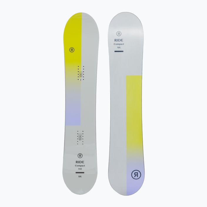 Γυναικείο snowboard RIDE Compact γκρι-κίτρινο 12G0019