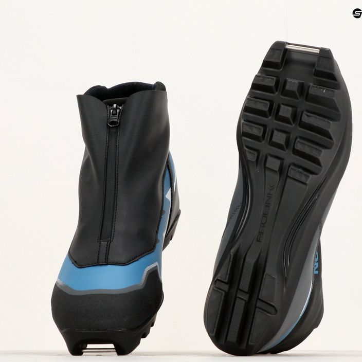 Ανδρικές μπότες cross-country σκι Salomon Escape μαύρο/castlerock/μπλε στάχτη 15