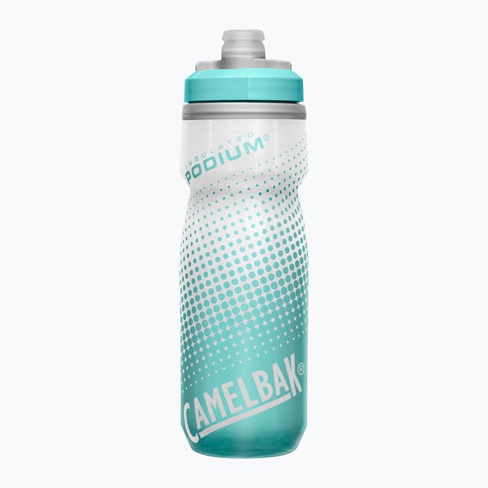 Παγούρι ποδηλάτου CamelBak Podium Chill 620 ml grey/ teal stripe 3