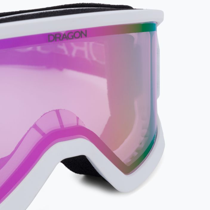 Γυαλιά σκι DRAGON DX3 OTG λευκά/ροζ ιόν 5