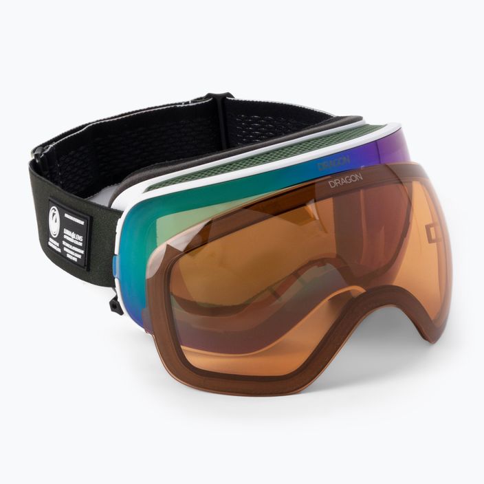 Γυαλιά σκι DRAGON X2S alpine camo/lumalens green ion/lumalens amber 40455-160