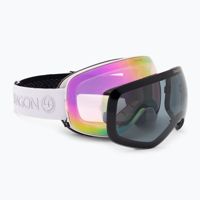 DRAGON X2S γυαλιά σκι λιλά / φωτεινά ροζ ιόντα / σκούρο καπνό