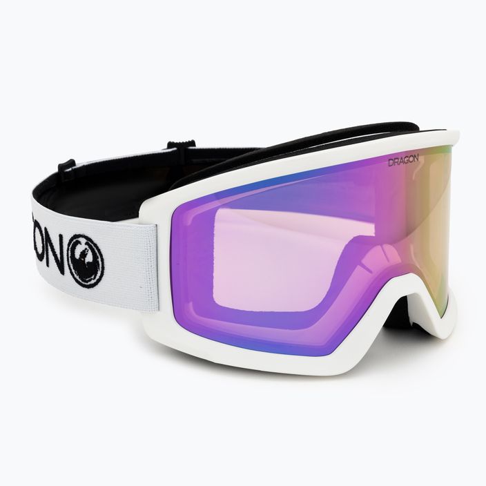 Γυαλιά σκι DRAGON L DX3 OTG λευκά / φωτιστικά ροζ ιόντα