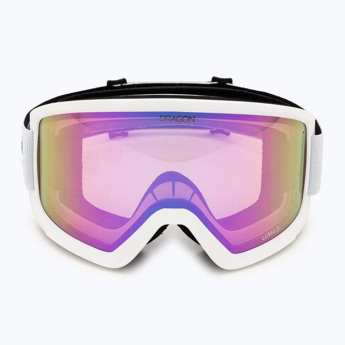 Γυαλιά σκι DRAGON L DX3 OTG λευκά / φωτιστικά ροζ ιόντα 2