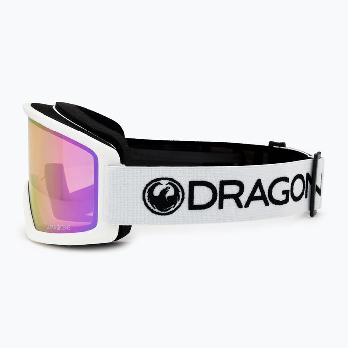 Γυαλιά σκι DRAGON L DX3 OTG λευκά / φωτιστικά ροζ ιόντα 4