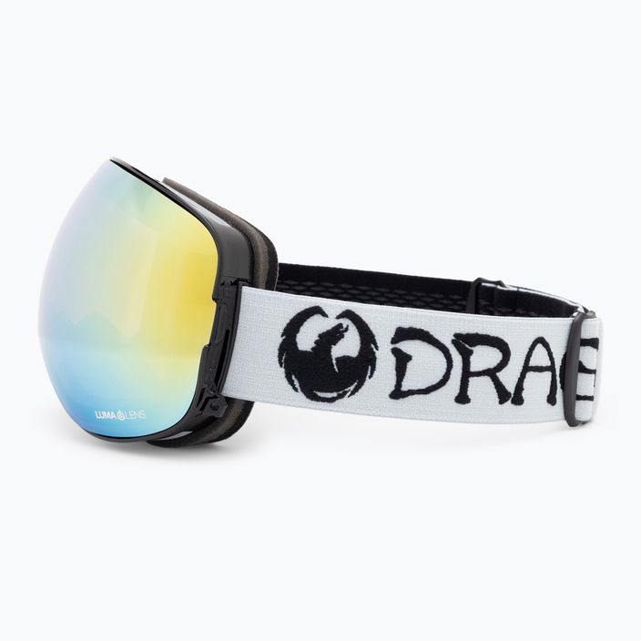DRAGON X2 κλασικά γκρι / χρυσά ιόντα χρυσού φωτισμού / γυαλιά σκι DRAGON X2 5