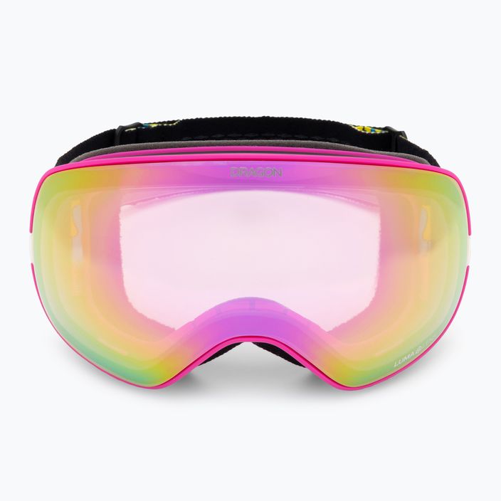 DRAGON X2S drip/lumalens ροζ ιόντα/σκούρο καπνό γυαλιά σκι 3