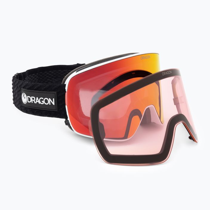 DRAGON NFX2 icon/lumalens κόκκινο ιόν/ροζ γυαλιά σκι