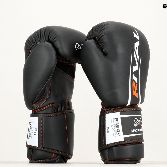 Rival Workout Sparring 2.0 γάντια πυγμαχίας μαύρα 10