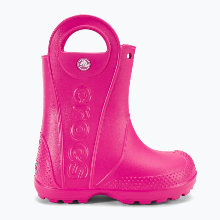 Crocs Handle Rain Boot Παιδικό καραμελένιο ροζ καλσόν 2