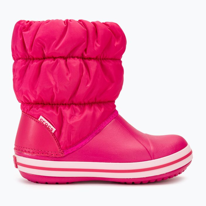 Crocs Winter Puff Παιδικές μπότες χιονιού candy pink 2