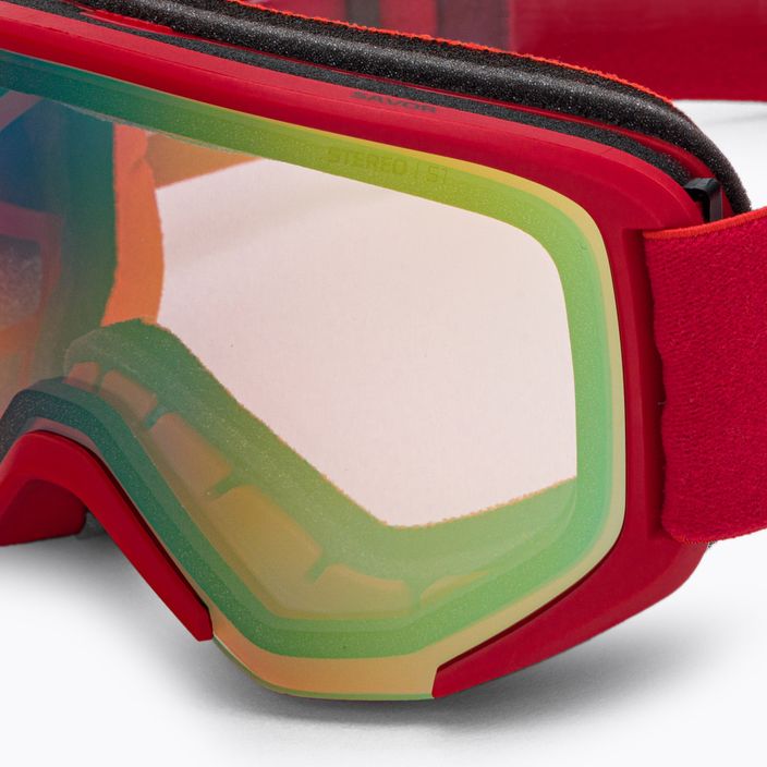 Atomic Savor Stereo κόκκινα ροζ/κίτρινα στερεοφωνικά γυαλιά σκι AN5106002 5