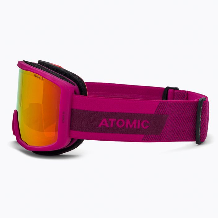 Παιδικά γυαλιά σκι Atomic Count Jr Κυλινδρικά μούρο/ροζ/μπλε λάμψη AN5106200 4