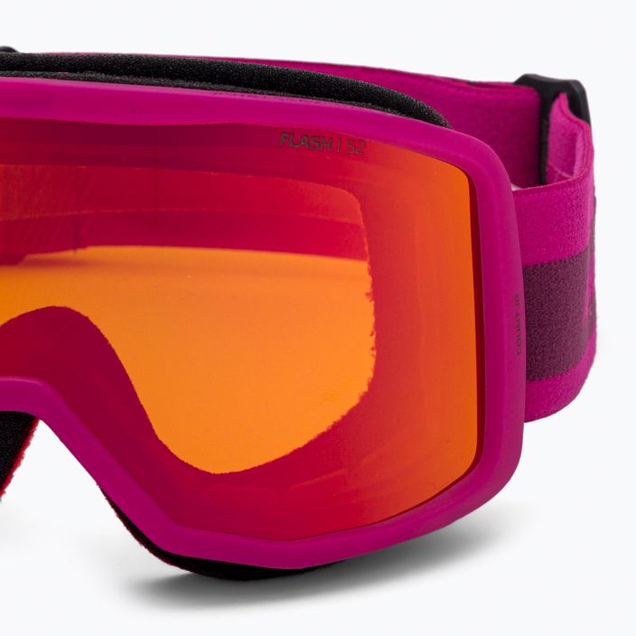 Παιδικά γυαλιά σκι Atomic Count Jr Κυλινδρικά μούρο/ροζ/μπλε λάμψη AN5106200 5
