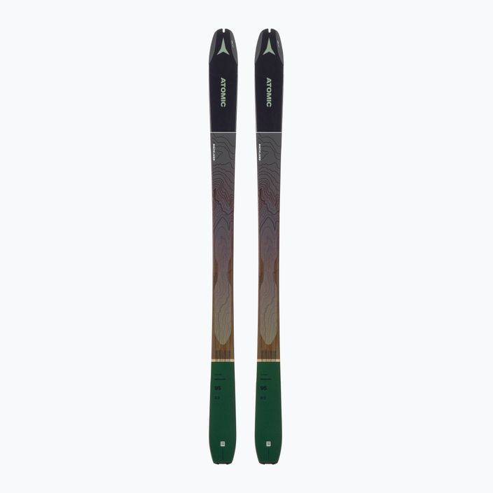 Ανδρικά σκι Atomic Backland 95 + Skins μαύρο/πράσινο AAST01604