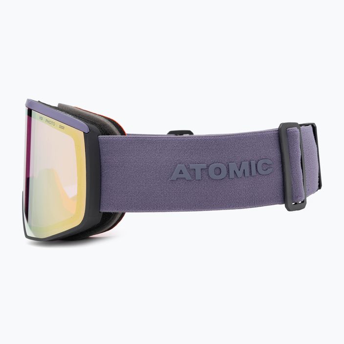 Atomic Four Pro HD Photo γυαλιά σκι σκούρο μοβ/αμυγδαλωτό χρυσό 5