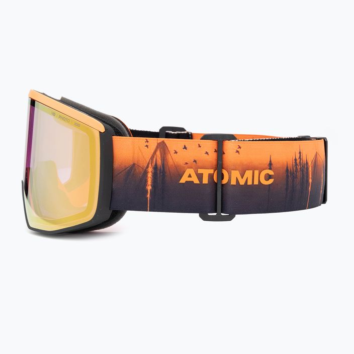 Γυαλιά σκι Atomic Four Pro HD Photo μαύρα/πορτοκαλί/τρίχα/αμπερ χρυσό 5