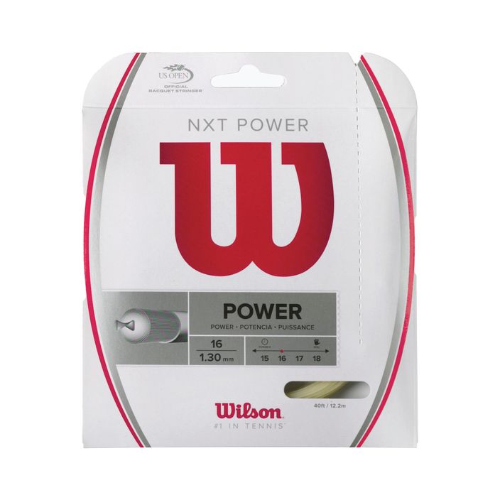 Wilson Nxt Power 16 χορδή τένις 12.2m λευκό WRZ941600