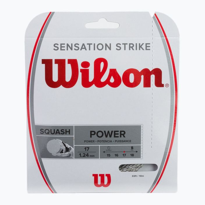 Wilson Sq Sensation Strike 17 10m λευκή χορδή σκουός WRR943200+