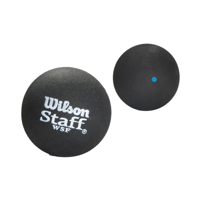 Wilson Staff Squash Ball Bl Dot 2 τεμάχια μαύρο WRT617500+. 2