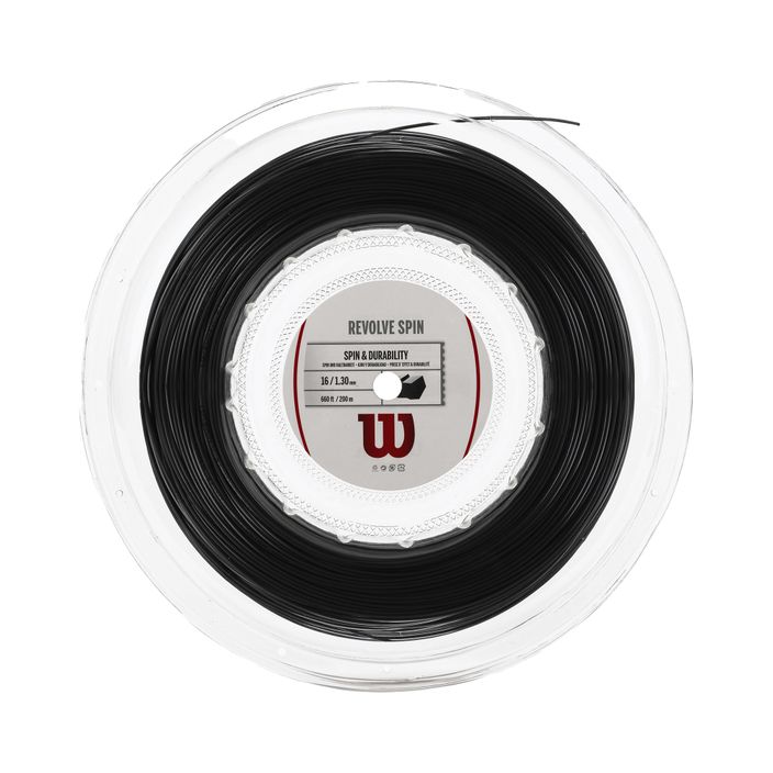 Wilson Revolve Spin 16 χορδή τένις 200m μαύρο WRZ907600 2