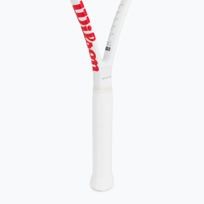 Wilson Six.One Team 95 Cvr ρακέτα τένις κόκκινο και λευκό WRT73640U 3