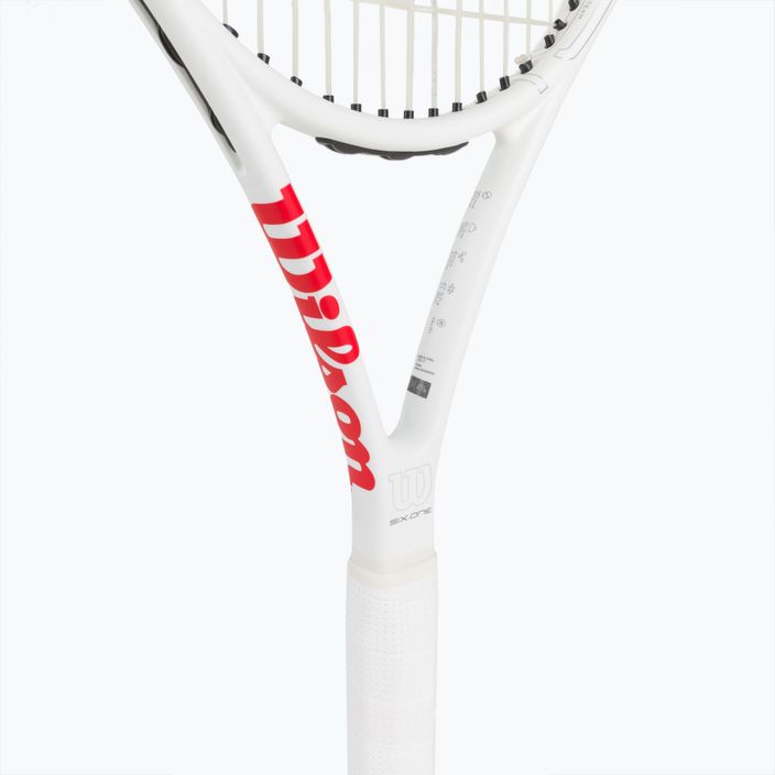 Wilson Six.One Team 95 Cvr ρακέτα τένις κόκκινο και λευκό WRT73640U 4
