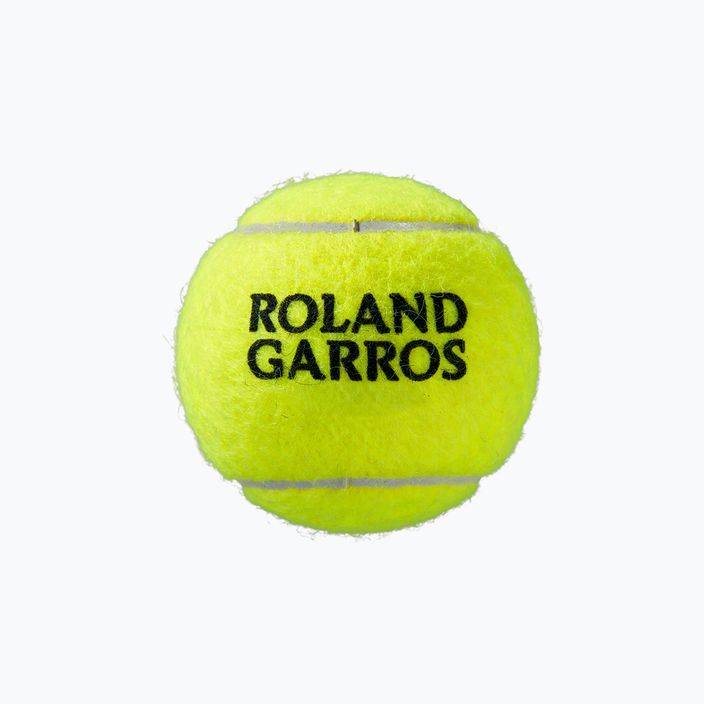 Μπάλες τένις Wilson Roland Garros Clay Ct 4 τεμάχια κίτρινο WRT115000 4