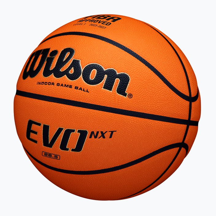 Wilson μπάσκετ EVO NXT Fiba μπάλα παιχνιδιού πορτοκαλί μέγεθος 7 2